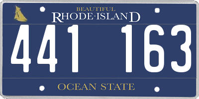 RI license plate 441163