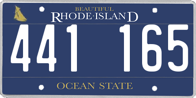 RI license plate 441165