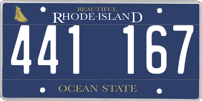 RI license plate 441167