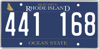 RI license plate 441168
