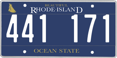 RI license plate 441171