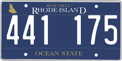 RI license plate 441175