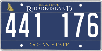 RI license plate 441176