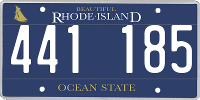 RI license plate 441185