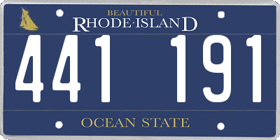 RI license plate 441191