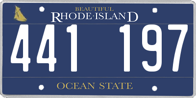 RI license plate 441197