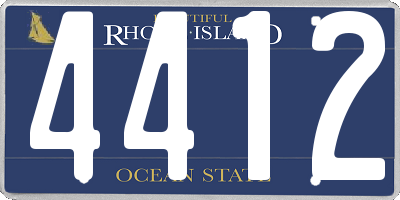 RI license plate 4412