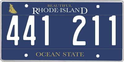 RI license plate 441211