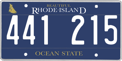 RI license plate 441215