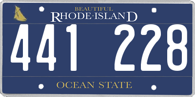 RI license plate 441228