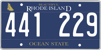 RI license plate 441229