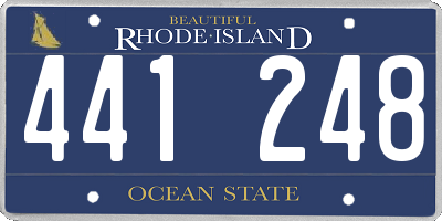RI license plate 441248