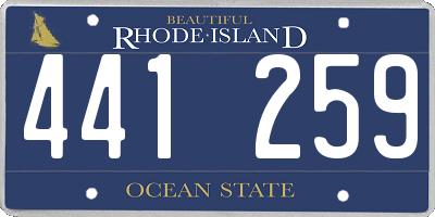 RI license plate 441259