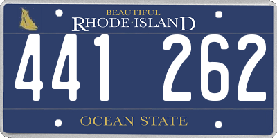 RI license plate 441262