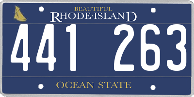 RI license plate 441263