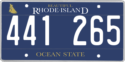 RI license plate 441265