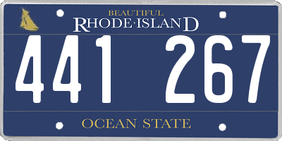 RI license plate 441267