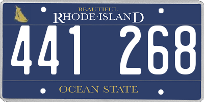 RI license plate 441268