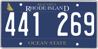 RI license plate 441269