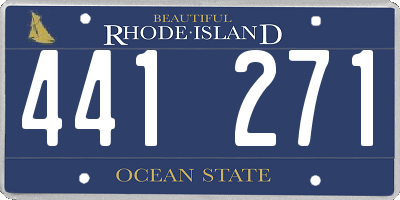 RI license plate 441271