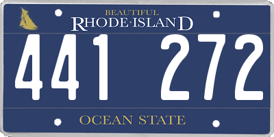 RI license plate 441272