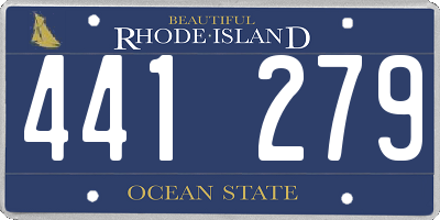 RI license plate 441279
