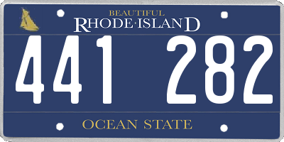 RI license plate 441282