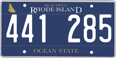 RI license plate 441285