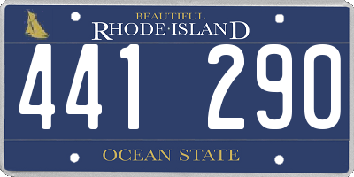 RI license plate 441290