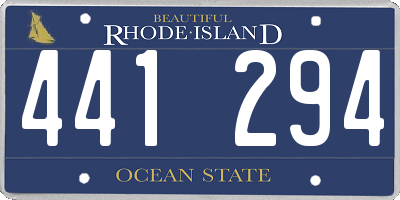 RI license plate 441294