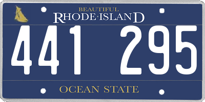 RI license plate 441295