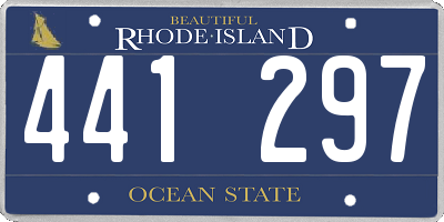 RI license plate 441297