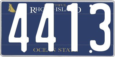 RI license plate 4413