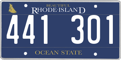 RI license plate 441301