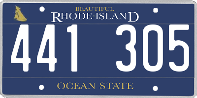 RI license plate 441305
