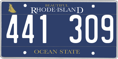 RI license plate 441309