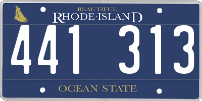 RI license plate 441313