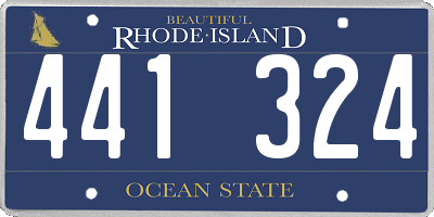 RI license plate 441324