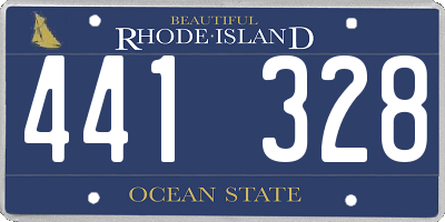 RI license plate 441328