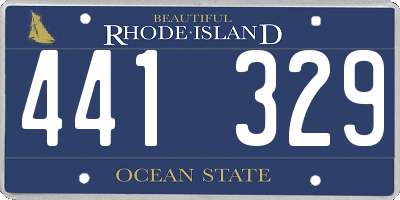RI license plate 441329