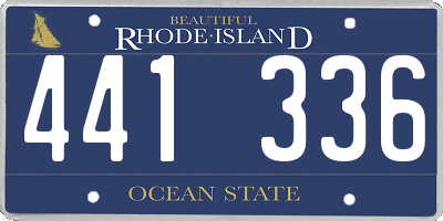 RI license plate 441336