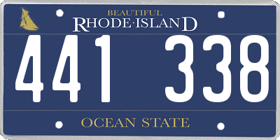 RI license plate 441338