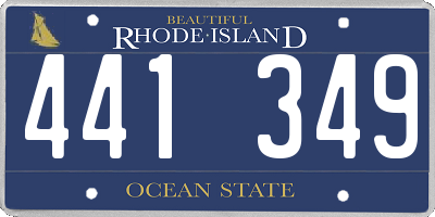 RI license plate 441349