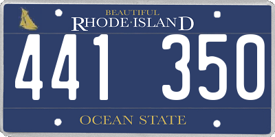 RI license plate 441350