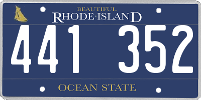 RI license plate 441352