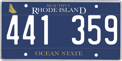 RI license plate 441359