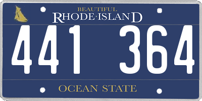 RI license plate 441364