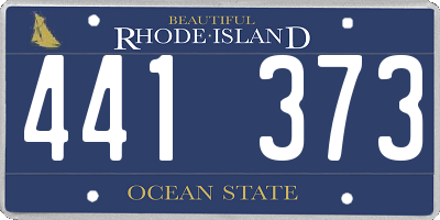 RI license plate 441373