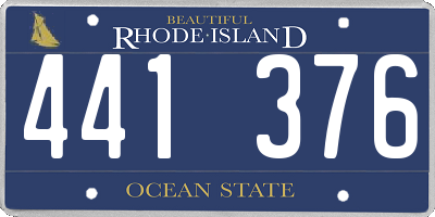 RI license plate 441376