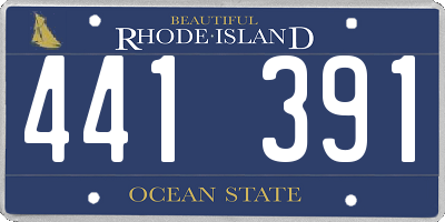RI license plate 441391